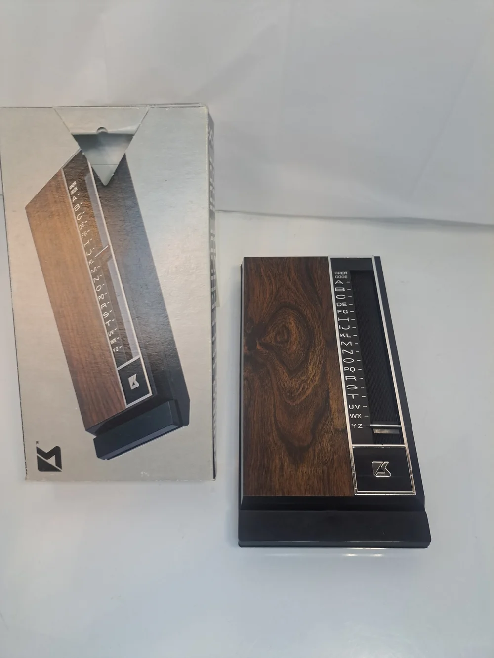 Park Sherman Tempo Telephone Directory Index Pop Up Push Button BROWN-Vintage